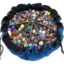 Large Dice Bag With Pockets Big Capacity Dice Bag Drawstring Dice Pouch ... - £20.44 GBP