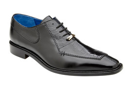 Belvedere Men&#39;s Dress Formal Shoes Biagio Black Ostrich Leg , Italian Ca... - $449.10