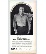 1950s Van Heusen Knit Men&#39;s Shirts PRINT AD Sports Announcer Bud Palmer BX2 - $104.40 MXN