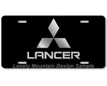 Mitsubishi Lancer Inspired Art on Black FLAT Aluminum Novelty License Ta... - £12.94 GBP