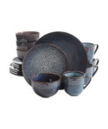 Gibson Elite Matisse 16-Piece Double Bowl Dinnerware Set, Cobalt - €134,54 EUR