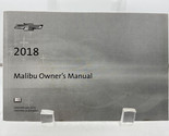 2018 Chevy Malibu Owners Manual Handbook OEM L04BB13002 - $40.49