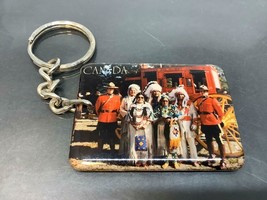 Vintage Keyring Rcmp Grc Keychain First Nations Ancien Porte-Clés Real Picture - £16.46 GBP