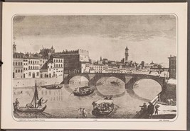 Firenze: Ponte Di Babbo Natale Trinita 1780 Edit. Chereau Stampa - £42.39 GBP