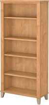 Bush Furniture Wc81465 Tall 5 Shelf Bookcase | Large Open Bookshelf, Maple Cross - £181.44 GBP