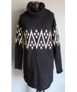 Women&#39;s Mo:vint New York Black/White Cowl Neck Sweater ~S~ - £14.97 GBP