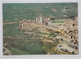 Postcard Assisi St Francis Cathedral Aerial View Church Italy Posted 1968 - £7.07 GBP