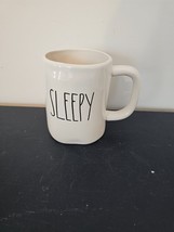 Rae Dunn Sleepy Coffee Cup Mug Euc Free Shipping - £15.87 GBP