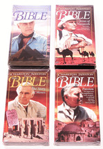 Charlton Heston Presents the Bible VHS Tape Lot of 4 - 3 New Sealed, 1 Used EUC - £13.92 GBP