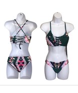 Mary-j Leaves &amp; geometric strappy bikini set juniors size XS/S - €22,07 EUR