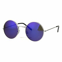 Kinder Modische Sonnenbrille Runde Metallrahmen Spiegel Gläser UV 400 - $9.76