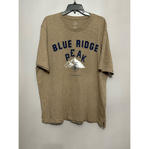 Treasure &amp; Bond Mens Blue Ridge Peak Graphic T-Shirt Beige Heathered XL New - $23.12