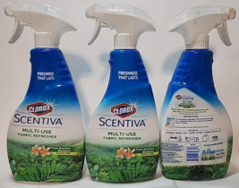 (3 Ct) Clorox Scentiva Fresh Brazilian Blossoms Fabric Refresher 16.9 Oz - £25.09 GBP