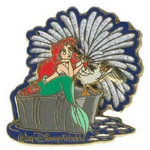 Disney Little Mermaid Limited Edition 1000 Fireworks &amp; Fanfare Ariel Scuttle pin - £15.65 GBP