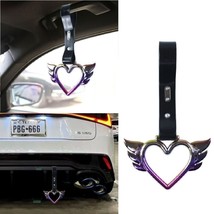 Angel Wing Heart Neo Chrome Jdm Tsurikawa Ring Subway Train Bus Handle Strap - £12.56 GBP