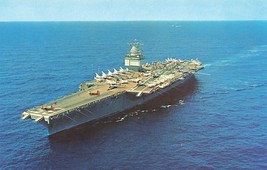 Postcard US Navy USS Enterprise CVN 65 Aircraft Carrier Ship E48 - £5.00 GBP