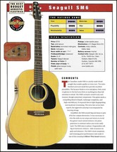 Seagull SM6 + Ovation S771 Balladeer acoustic guitar review article with specs - £3.38 GBP