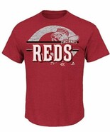 Majestic Men&#39;s Cincinnati Red Rise To Victory Short Sleeve T Shirt, Red,... - $301.39 MXN