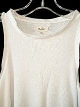Madewell White Ribbed Tank Top Women’s Size Small Sleeveless image 4