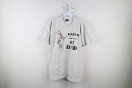 Vintage 90s Looney Tunes Mens Large Bugs Bunny #1 Dad Short Sleeve T-Shirt USA - £34.87 GBP