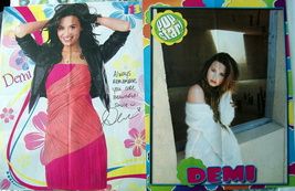 DEMI LOVATO ~ Two (2) Color 16&quot;x22&quot; POSTERS from 2009, 2012 ~ Clippings - £5.24 GBP