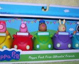 Peppa Pig Peppa Fest Free-Wheelin&#39; Friends Set New - $24.63