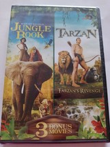 The Jungle Book/Tarzan: Includes 3 Bonus Movies (DVD, 2016) NEW - £9.39 GBP