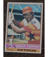 Cesar Cedeno, Astros, 1976  #460  Topps Baseball Card, GOOD CONDITION - £0.77 GBP
