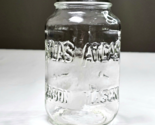 Vintage Atlas Mason Clear Glass Square Jar 20oz Regular Mouth NO LID 6.5... - £16.02 GBP