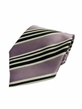 Pink With Black White Stripe Tie,PLOT Australia Polyester Men’s Tie Neck... - £11.29 GBP