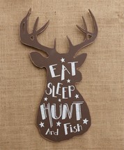 Eat Sleep Hunt and Fish Sign - £25.65 GBP