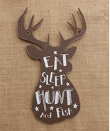 Eat Sleep Hunt and Fish Sign - €27,28 EUR
