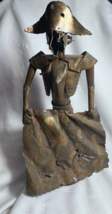 Vtg Matador Toreador Bull Fighter Muleta Cape Welded Metal Art Sculpture Figure - £32.20 GBP