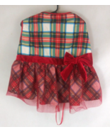 New Merry &amp; Bright Plaid Party Dress Dog Size Large - $7.91