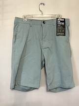 Union Men&#39;s Blue/Green Chino Twill Shorts Comfort Flex 32 NWT - £26.21 GBP