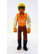 Adventure People Motorcycle Driver Vintage Fisher-Price 3-3/4&quot; Figure 1974 - £1.51 GBP