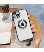Clean Lens Luxury Transparent Plating Logo iPhone Case - £12.95 GBP