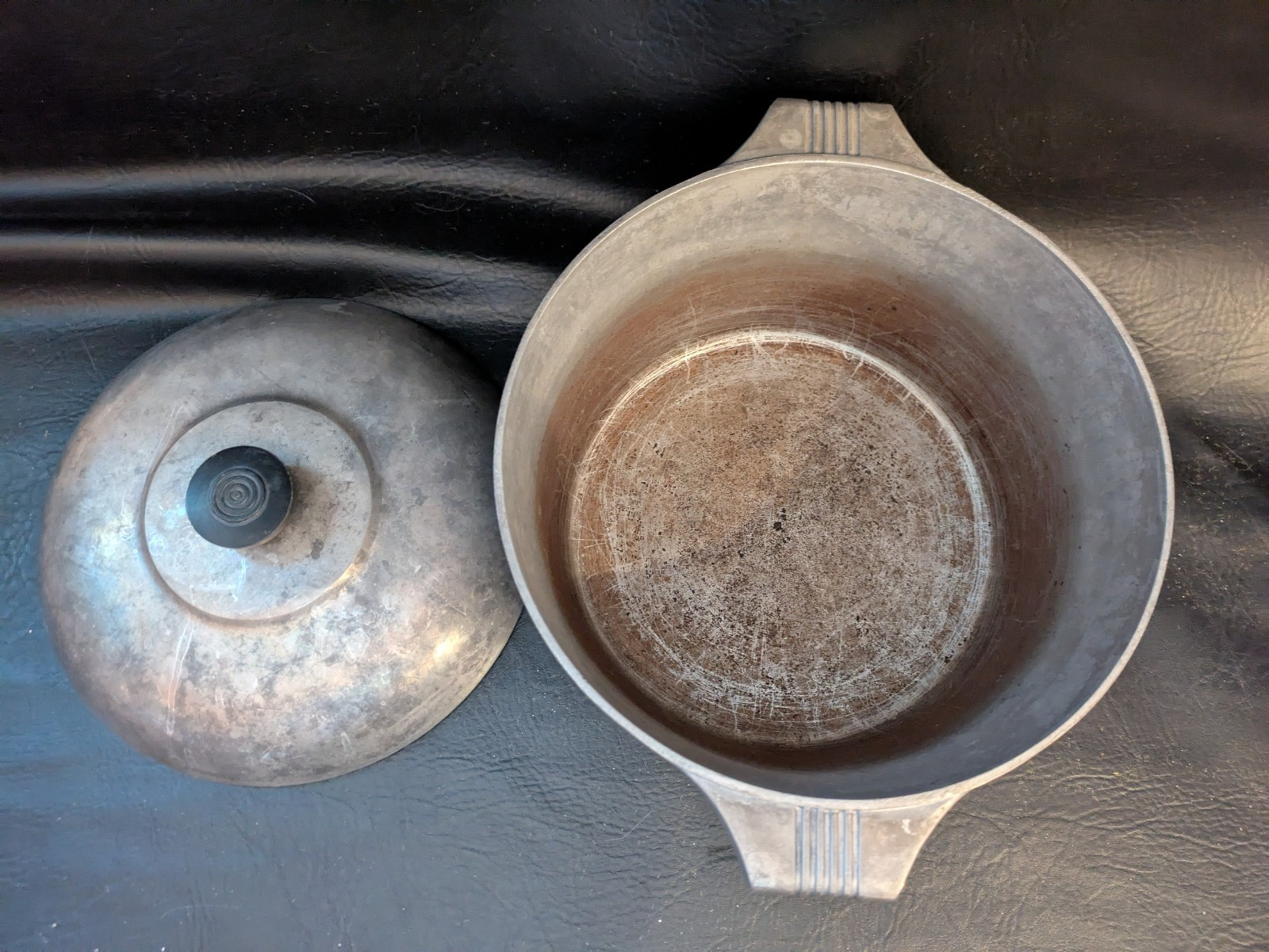 Vintage Ghc Magnalite 6 QT Alliage Aluminium Stock Théière Couvercle 10 inch USA Item image 7