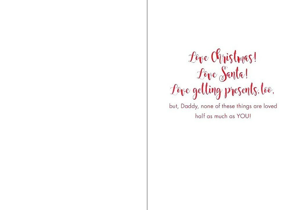 Merry Christmas To The Best Daddy - Christmas Greeting Card - 21268 Item image 2