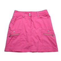 Daily Sports Skirt Womens 6 Pink Athletic Short Button Zip Pocket Stretch - $22.75