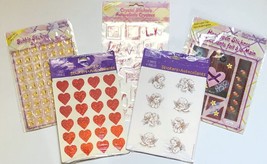 Scrapbooking Stickers Valentine&#39;s Day 5 Pack Lot Embellishments - £7.07 GBP