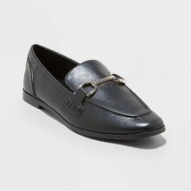 Women&#39;s Laurel Wide Width Loafer Flats - A New Day Black 8.5W - £21.16 GBP