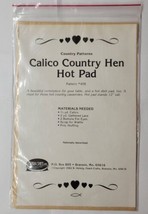 Calico Country Hen Hot Pad Ozark Crafts Country Patterns Pattern #408 - £7.83 GBP
