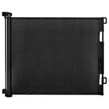 Retractable Mesh Baby/Pets/Stairs/Safety Gate 33&quot; Tall X 71&quot; Wide Black ... - $31.67
