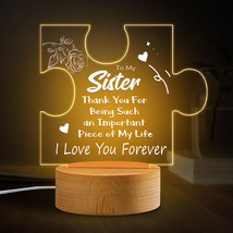 Sisters Gifts from Sister Birthday Gifts, Acrylic Engraved Night Light for Siste - £12.92 GBP
