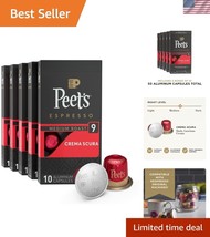 Peet&#39;s Crema Scura Intensity 9 Medium Roast Espresso Capsules - 50 Count - $52.00