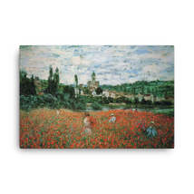 Claude Monet Poppy Field near Vetheuil, 1879 Canvas Print - £79.13 GBP+