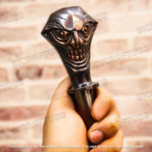 Walking Stick Joker Handle Wooden Victorian Foldable Cane Collectible Me... - $19.94+