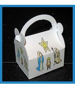 nativity Christmas favor boxes , Christmas gift box, holiday treat boxes... - £10.19 GBP