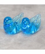 Blue Bird of Happiness Art Glass Figurine Signed Leo Ward Vintage 1994 L... - $486.02 MXN